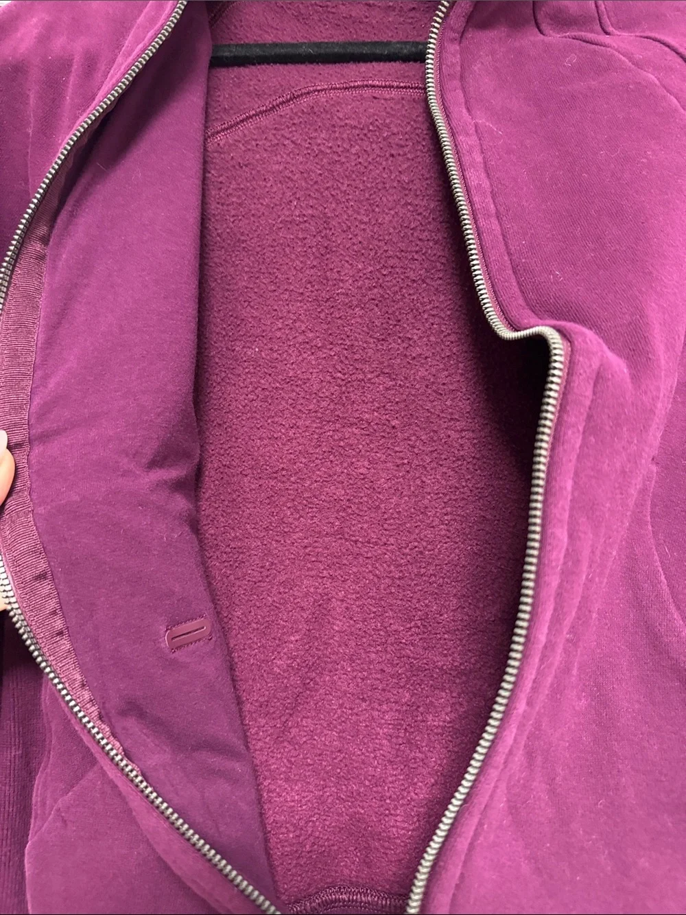 lululemon athletica Full-Zip Fleece Jacket in Plum